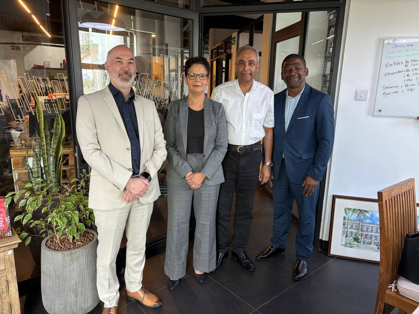 Business leaders joining the Canada Mauritius network at a formal event